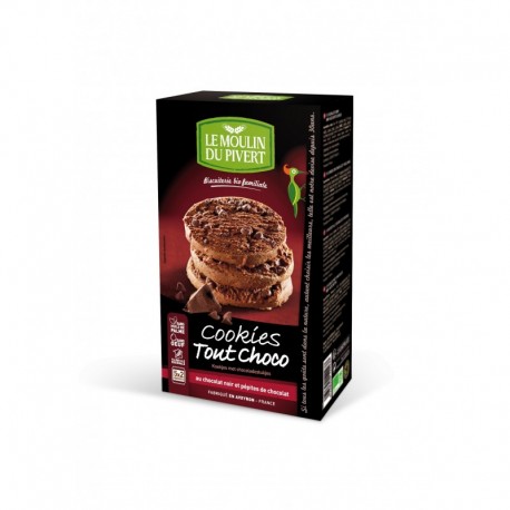 COOKIES TOUT CHOCOLAT 175G SANS HUILE PALME