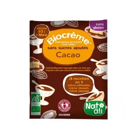 BIOCREME CHOCOLAT 45G NON SANS SUCRE EQUITABLE