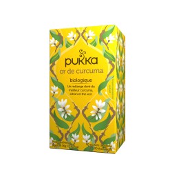 INFUSION OR DE CURCUMA 20 INFUSETTES PUKKA