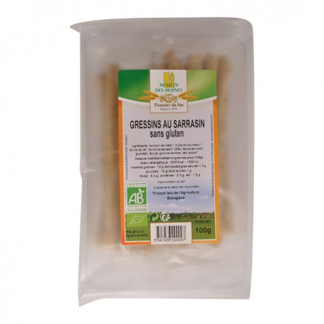 GRESSINS SARRASIN SANS GLUTEN 100G