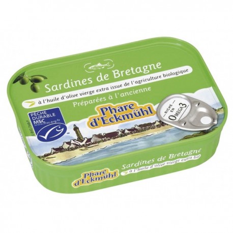 SARDINES* HUILE OLIVE 135G MSC