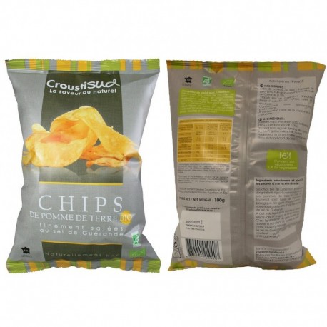 CHIPS POMME DE TERRE SEL DE GUERANDE 100G