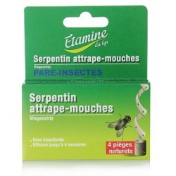 SERPENTINS ATTRAPE MOUCHES ETUI DE 4 PIEGES