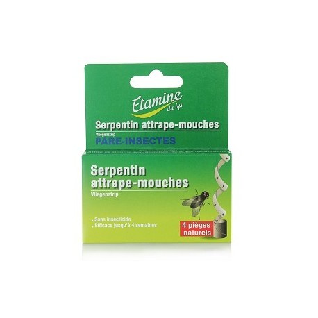 SERPENTINS ATTRAPE MOUCHES ETUI DE 4 PIEGES