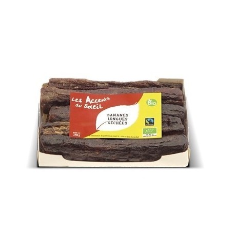 BANANES LONGUES SECHEES EN PAQUET EQUATEUR 250G