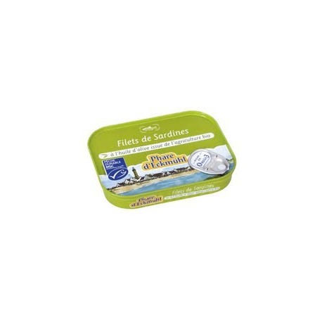 FILETS DE SARDINES* HUILE OLIVE BIO 100G