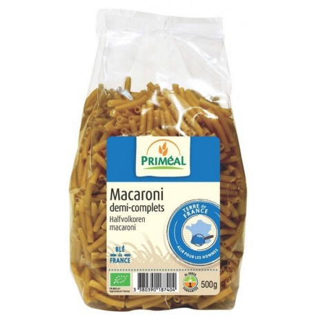 MACARONI 1/2 COMPLET 500G FILIERE FRANCE