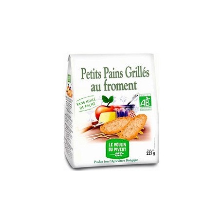 PETIT PAIN GRILLE FROMENT 225G SANS H.PALME