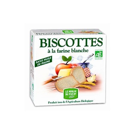 BISCOTTES BLANCHES 270G SS AJOUTE/SS H.PALME