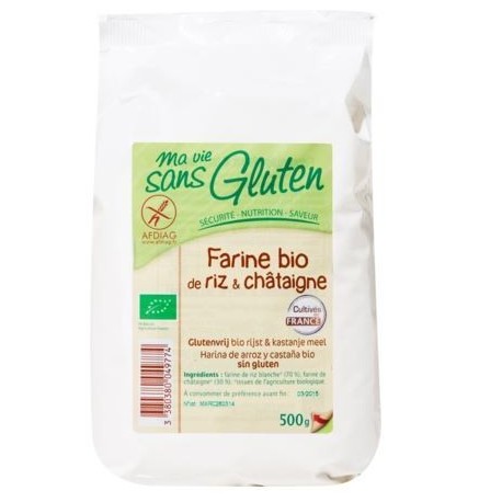 FARINE RIZ CHATAIGNE BIO 500G CERTIFIE SANS GLUTEN