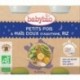 POT BEBE SOIR PETITS POIS MAIS RIZ 2X200G 6 MOIS BABYBIO