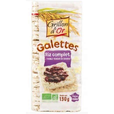 GALETTES RIZ COMPLET 130G GRILLON