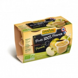 QUADRETTE POMME 100% FRANCE 4X100G SSUC