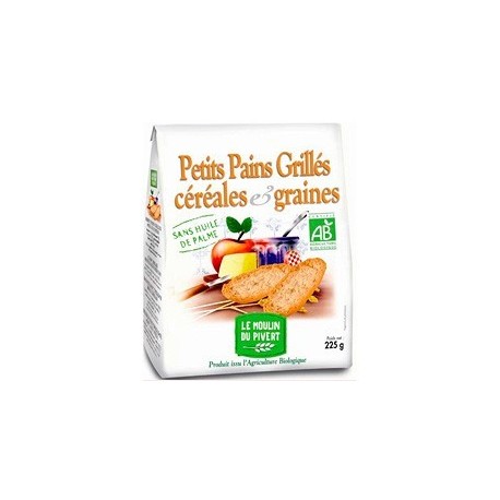 PETIT PAIN GRILLE GRAINES CEREALES 225G