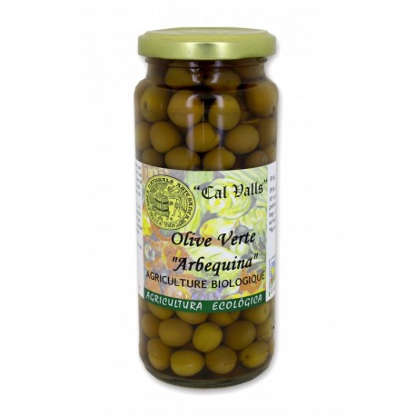 S.OLIVE VERTE ARBEQUINA BIO 200G CAL VALLS