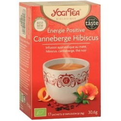 YOGI TEA ENERGIE POSITIVE CANNEBERGE HIBISCUS