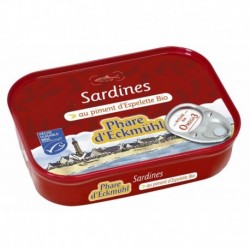 SARDINES* AU PIMENT ESPELETTE BIO CERTIFIE MSC 135G