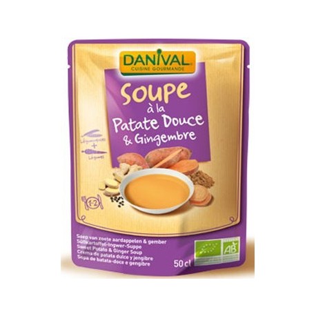 SOUPE PATATE DOUCE ET GINGEMBRE 500G DANIVAL