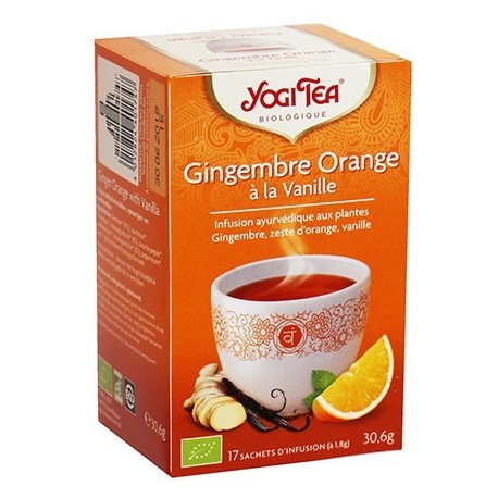 YOGI TEA GINGEMBRE ORANGE A LA VANILLE