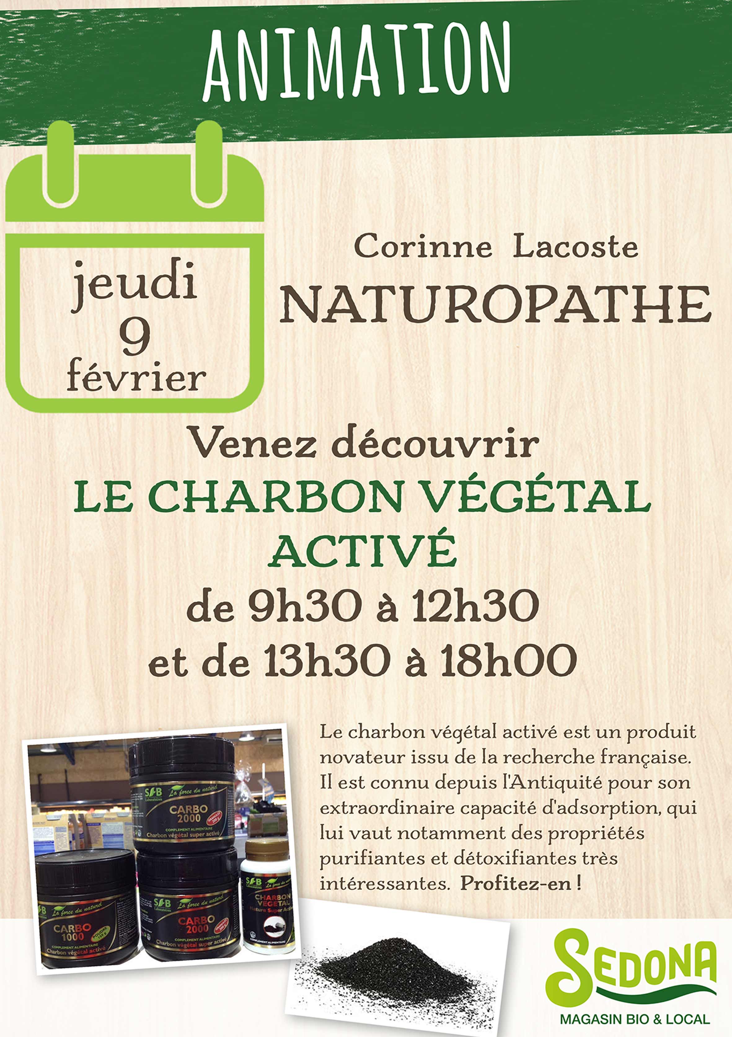 animation naturopathe gratuite charbon vegetal active